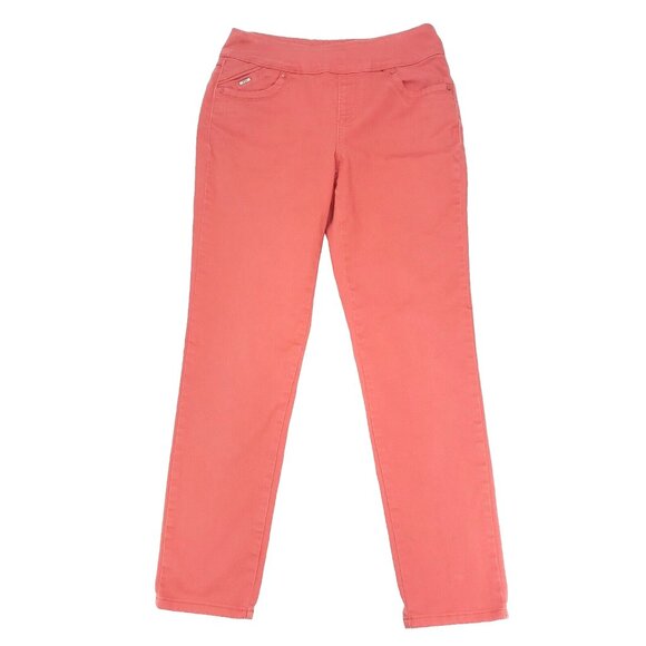 FDJ French Dressing Jeans Pants Womens 4 Salmon Orange Pull On Jeggings Stretch - Picture 1 of 10